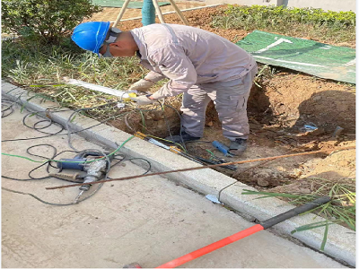 馬鞍山九華東路二期電力工井，保護(hù)管工程